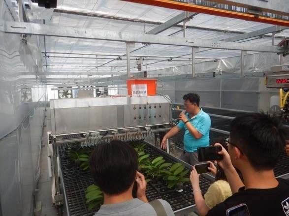 Figure 4. The system is demonstrated at the Orchid Industry Highlights – Demonstration of Smart Agriculture 