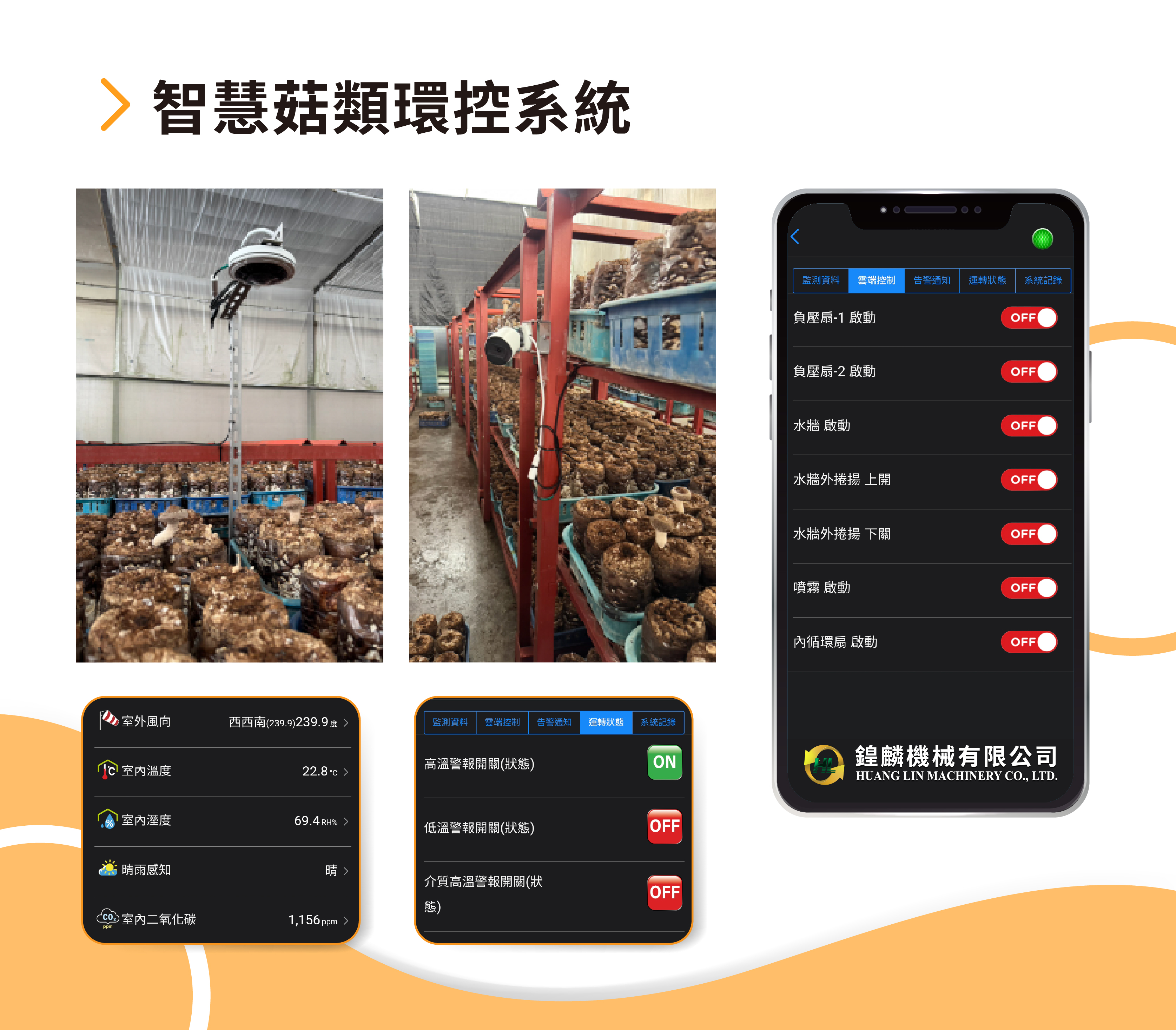 智慧化菇類環控系統